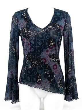 Garage Y2K Women's Whimsigoth Fairycore kimono sleeve blouse Tall Large